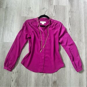 Michael Kors Magenta Blouse Size P